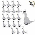 Chrome Photo Hanging Hooks for Framing - 20 Pack