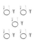 Heavy Duty Stainless Steel Picture Rail Hooks - 5 Pack