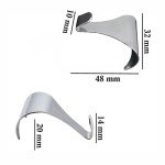 Chrome Photo Hanging Hooks for Framing - 20 Pack