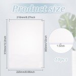10 Pack Clear PVC Sheet Protectors for Posters