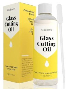 Glass Cutting Oil and Cutter Tool, 4 oz