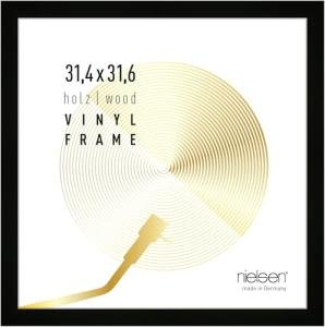 Black Vinyl Record Display Frame for Double LPs