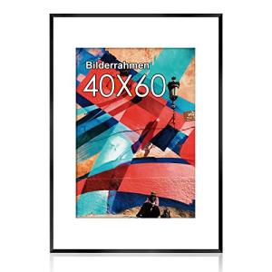 Black Aluminium 40x60 cm Picture Frame with Plexi Glass