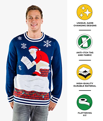Men’s Reindeer Menage A Trois Christmas Sweater