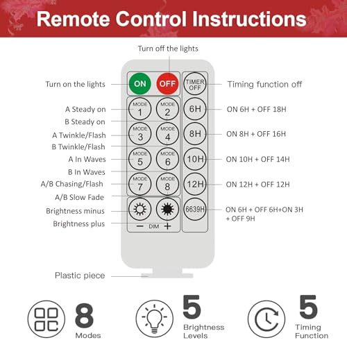 9FT Color Changing Prelit Christmas Garland
