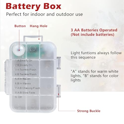 9FT Color Changing Prelit Christmas Garland