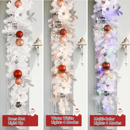 9FT Color Changing Prelit Christmas Garland