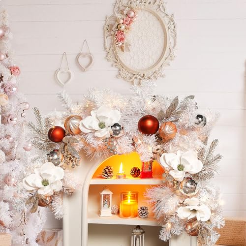 9FT Color Changing Prelit Christmas Garland