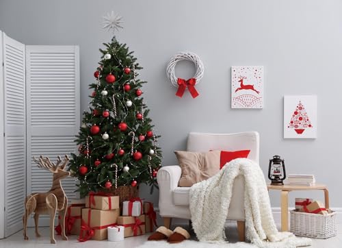 Iridescent Glittered Christmas Star Tree Topper