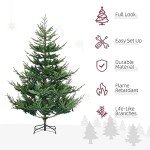6ft Realistic Pine Hinged Christmas Tree