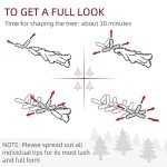 6ft Realistic Pine Hinged Christmas Tree