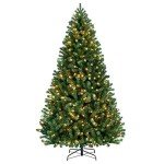 Prelit 7.5ft Artificial Christmas Tree with Lights
