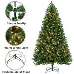 Prelit 7.5ft Artificial Christmas Tree with Lights