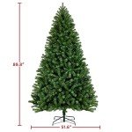 Prelit 7.5ft Artificial Christmas Tree with Lights