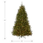 9 Ft Dunhill Fir Christmas Tree with Dual Lights