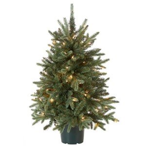 3 ft Artificial Christmas Tree with White Lights