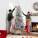 Pre-Lit 6ft Flocked Aspen Christmas Tree