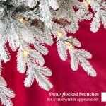 Pre-Lit 6ft Flocked Aspen Christmas Tree