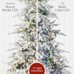 Pre-Lit 6ft Flocked Aspen Christmas Tree