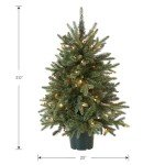 3 ft Artificial Christmas Tree with White Lights