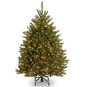 Pre-Lit Mini Dunhill Fir Christmas Tree - 4 Feet