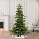 Puleo 7.5ft Pre-Lit Aspen Fir Christmas Tree