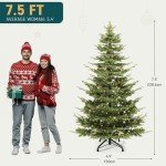 Pre-Lit 7.5ft Aspen Fir Christmas Tree