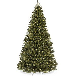 6ft Pre-Lit Spruce Christmas Tree for Holiday Decor