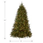 Pre-Lit Douglas Fir Christmas Tree with Stand, 6.5ft