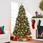6ft Pre-Lit Spruce Christmas Tree for Holiday Decor