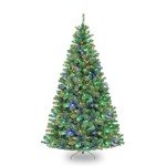 6ft Pre-Lit Multicolor Christmas Tree with Stand