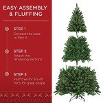 6ft Pre-Lit Spruce Christmas Tree for Holiday Decor