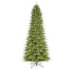 9ft Pre-Lit Slim Fraser Fir Christmas Tree