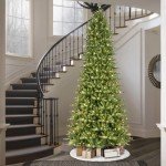 9ft Pre-Lit Slim Fraser Fir Christmas Tree
