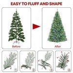 6ft Pre-Lit Multicolor Christmas Tree with Stand