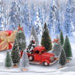 Mini Bottle Brush Christmas Trees - 21 Pack