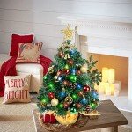 22" Mini Christmas Tree with LED Lights & Star