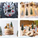 Mini Bottle Brush Christmas Trees - 21 Pack