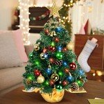 22" Mini Christmas Tree with LED Lights & Star