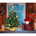 22" Mini Christmas Tree with LED Lights & Star