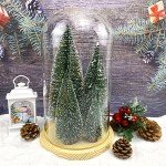 5 Mini Snowy Christmas Trees for Table Decor