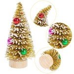 Set of 12 Mini Colorful Christmas Trees