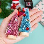 Set of 12 Mini Colorful Christmas Trees