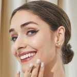 Sparkling Moissanite Stud Earrings in Sterling Silver