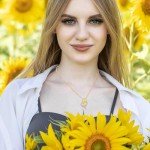Sunflower Heart Pendant Necklace - Perfect Christmas Gift