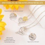 Sunflower Necklace Gifts for Women - You Are My Sunshine
