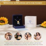 Sunflower Necklace Gifts for Women - You Are My Sunshine