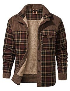 Café Flannel Sherpa-Lined Jacket for Men