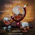 Juego de Decantador de Whisky para Hombres Navideño