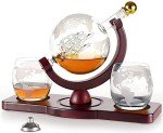 Elegant Christmas Whiskey Decanter Gift Set